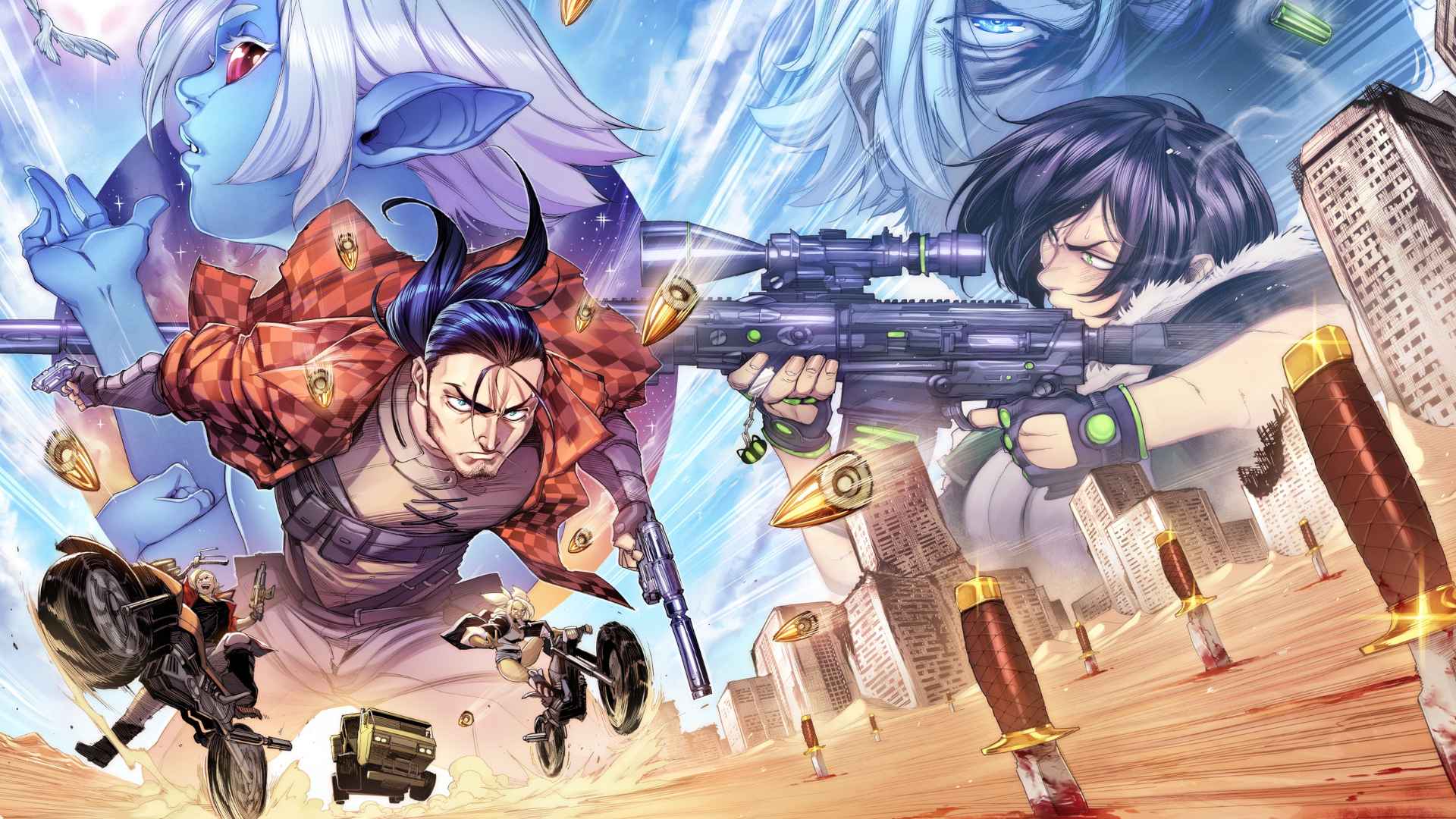 Каргозавр плывёт по морю