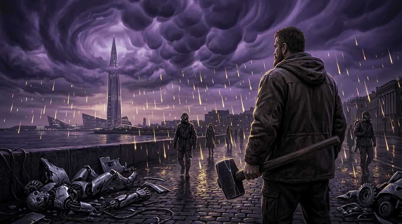 Каргозавр плывёт по морю