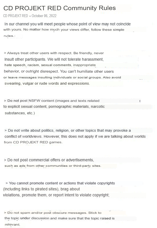 Translated from Russian by an automatic translator: https://telegra.ph/Pravila-Soobshchestva-10-06