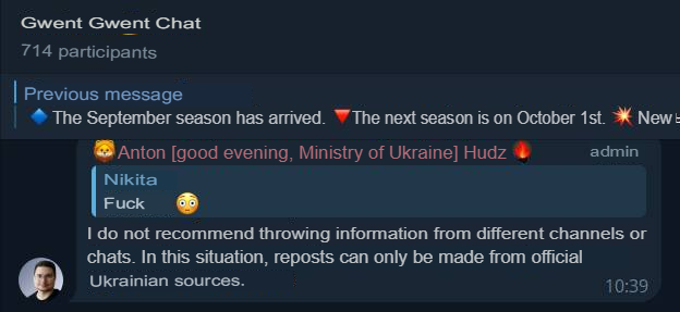 Translated from Russian by an automatic translator: https://t.me/gwent_ru/1585011 | https://web.archive.org/web/20250917205257/https://t.me/gwent_ru/1585011