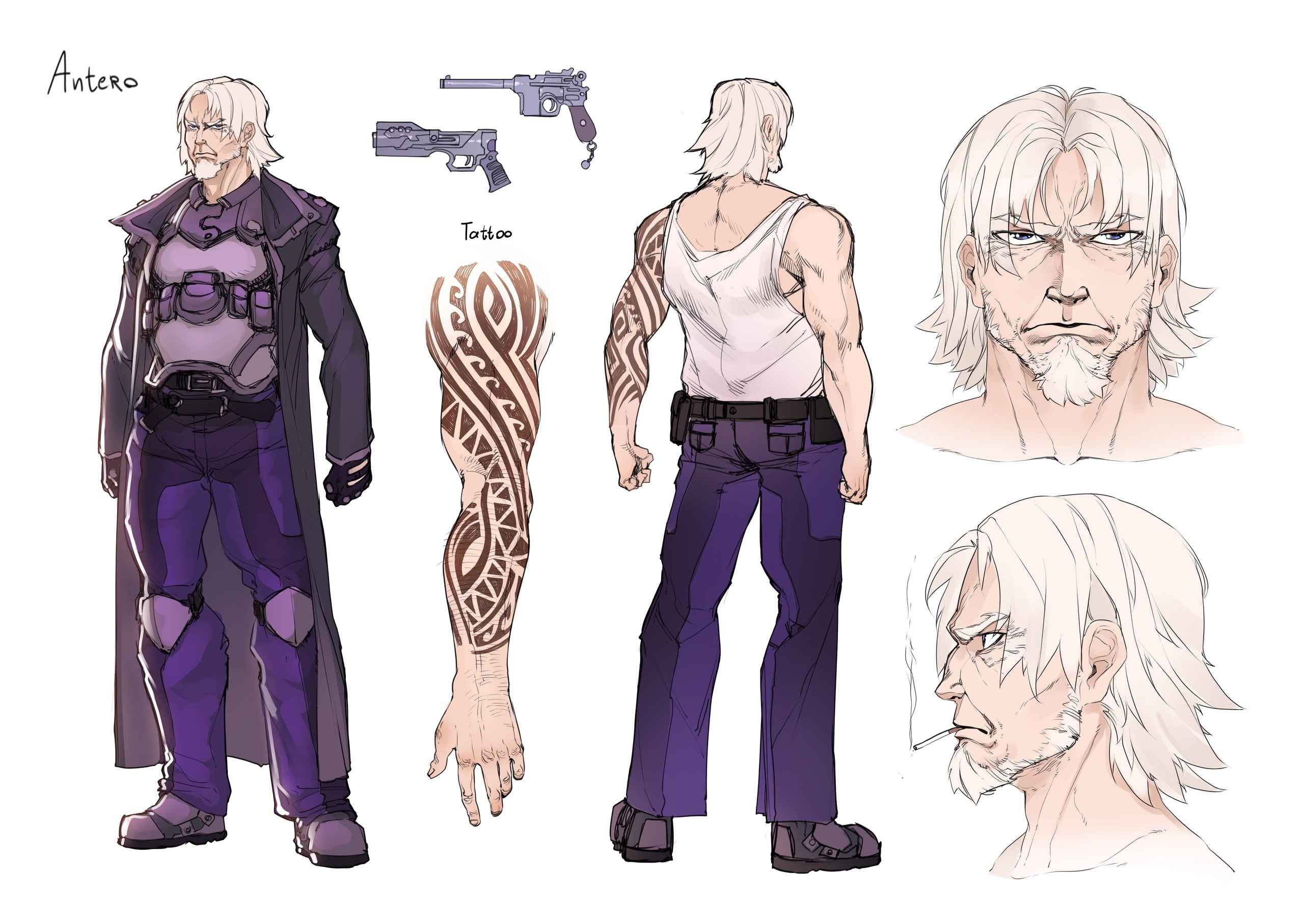 Дизайн-лист старика Антеро